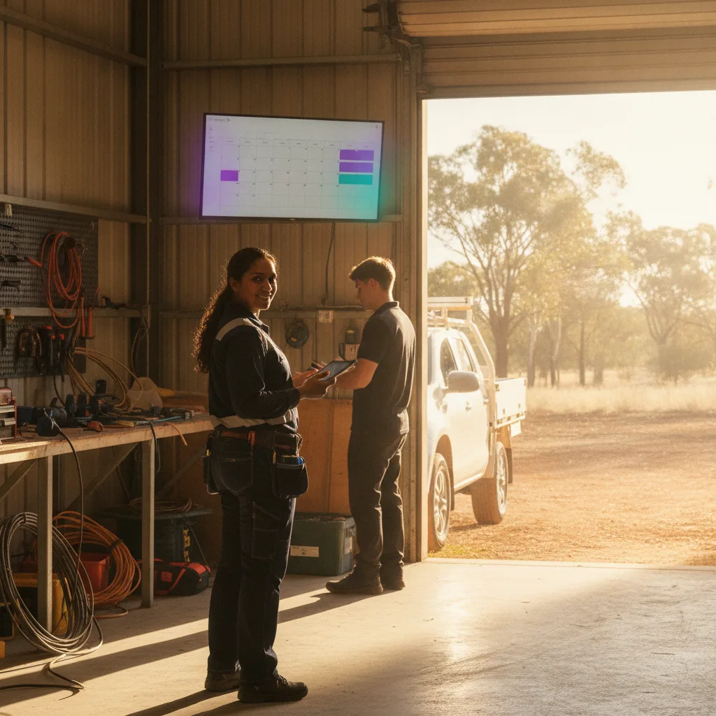 Bookings, Your Diary and a Small Crew: How an AI Employee Keeps a Tradie's Calendar Under Control